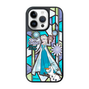 (Made-to-order) i-Smart-Disney Mirror Phone Case-Stained glass Style-Princess Series-Elsa