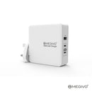 MEGIVO World Link M-WL140W 3端口 140W PD3.1 & QC 3.0 GaN 充電器
