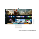 Samsung 32 M8 Smart Monitor (2022) LS32BM801UCXXK - Warm White Free TP-Link Deco X50 Wi-Fi 6 Mesh Router (2-pack)