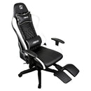 ABKO KOREA OHELLA - AGC21 White+Black Premium Gaming Chair Designed For Your Comfort with Footrest #OHELLA KR #KOREA ABKO