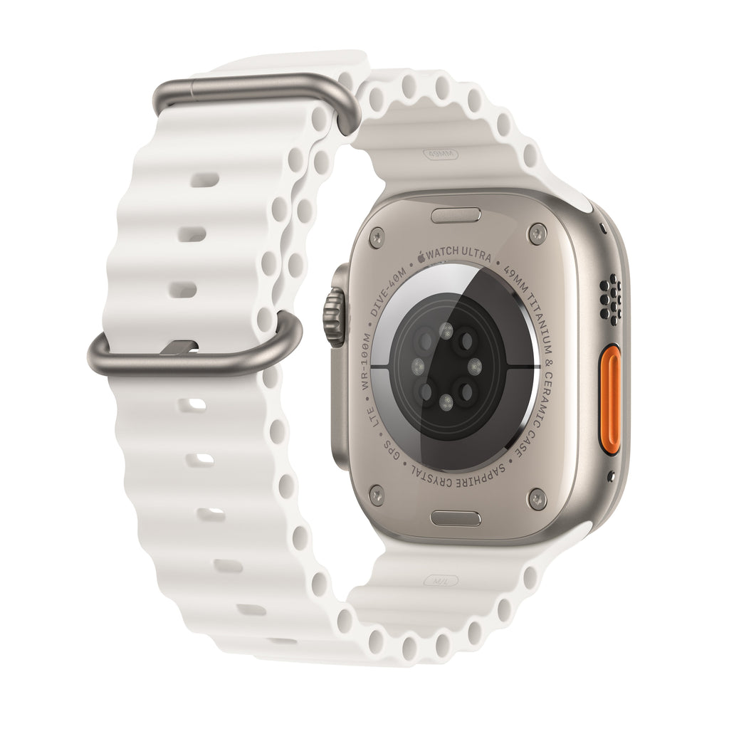 AppleWatch Ultra GPS+流動網絡49mm 鈦金屬錶殼海洋錶帶– Shoppy 寬樂買