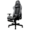 ABKO KOREA OHELLA - AGC21 Grey+Black Premium Gaming Chair Designed For Your Comfort with Footrest