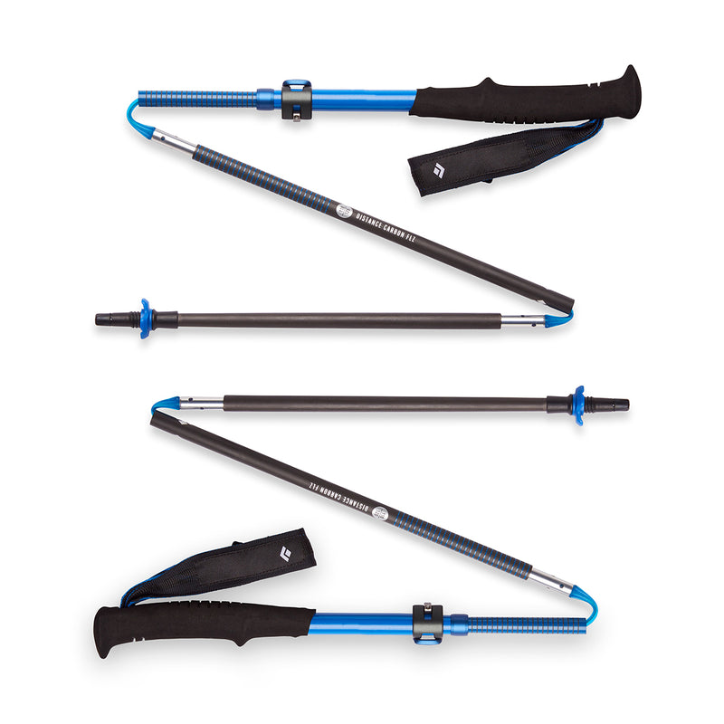 Distance Carbon FLZ Poles-Ultra Blue