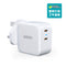 Choetech - Dual PD 40W Charger - UK-WH - PD6009