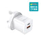 Choetech - PD33W GaN Charger - UK-WH PD5006