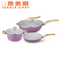 IDEALE CHEF NORDIC DIE-CAST NON-STICK MARBLED COOKWARE 6-PC SET