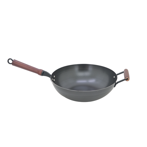 IDEALE CHEF IRON DEEP FRYING WOK 32CM WITH GLASS LID (IH)