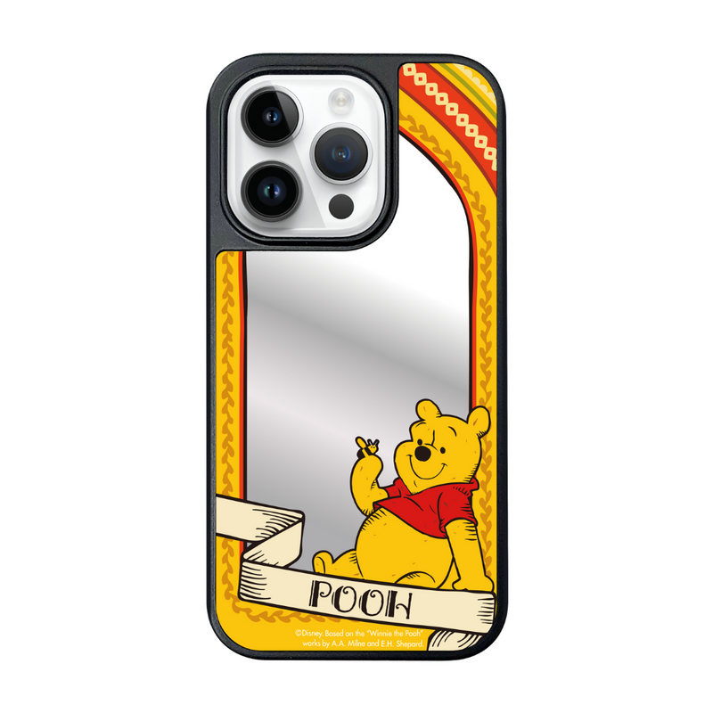 (Made-to-order) i-Smart-Disney Mirror Phone Case-Linocut Style-Winnie The Pooh
