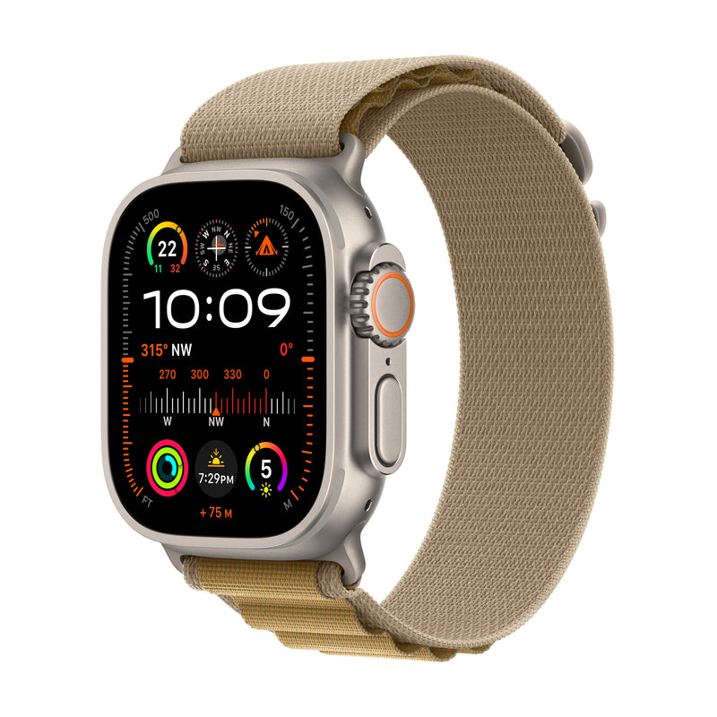 Apple Watch Ultra 2 GPS + Cellular, 49mm Titanium Case with Alpine Loop