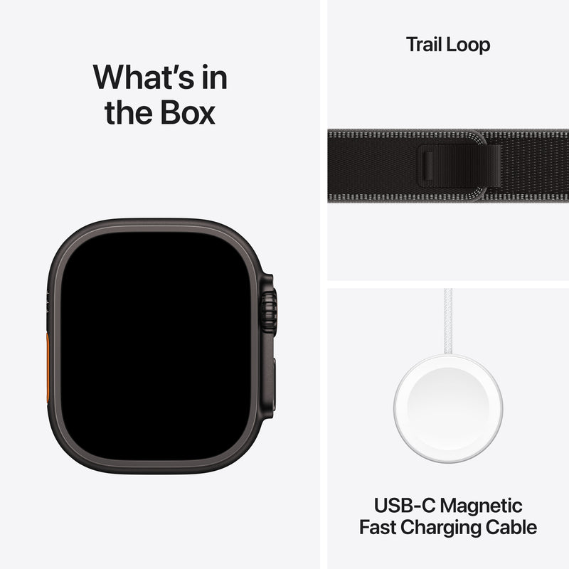 Apple Watch Ultra 3 GPS + Cellular 49mm Titanium Case with Trail Loop