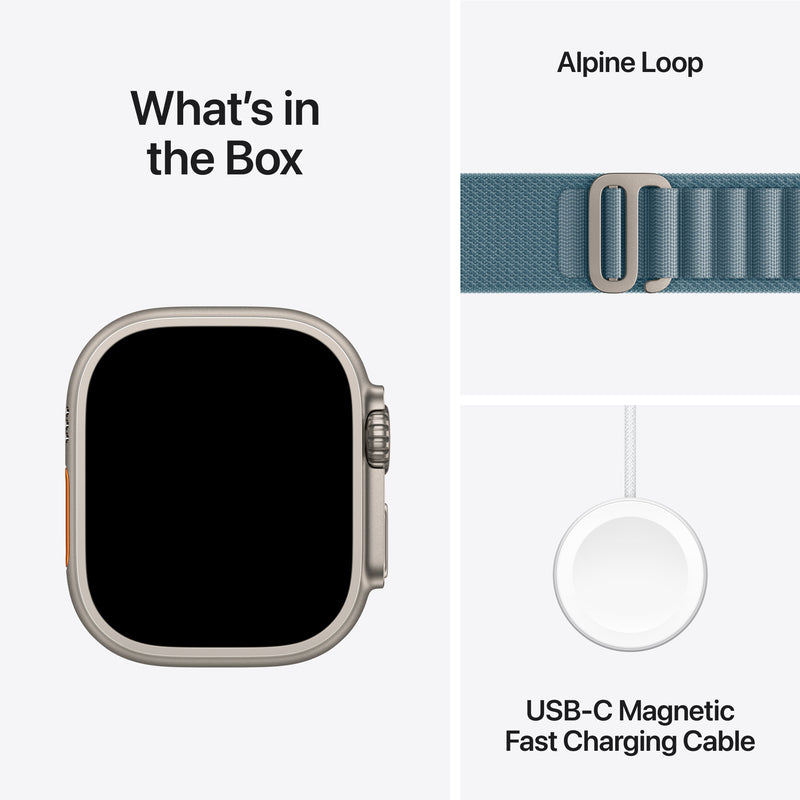 Apple Watch Ultra 3 GPS + Cellular 49mm Titanium Case with Alpine Loop
