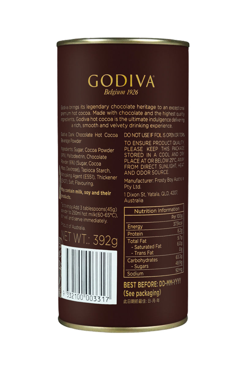 GODIVA 罐裝巧克力可可粉 392克電子禮券