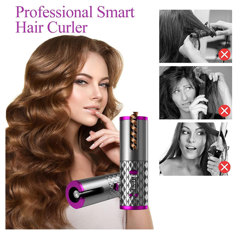 HYUNDAI Cordless Hair Curler HC-120 USB Charging 5000mAh With Power Bank Function
