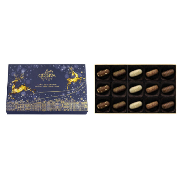 GODIVA 聖誕巧克力禮盒15顆裝電子禮券 
