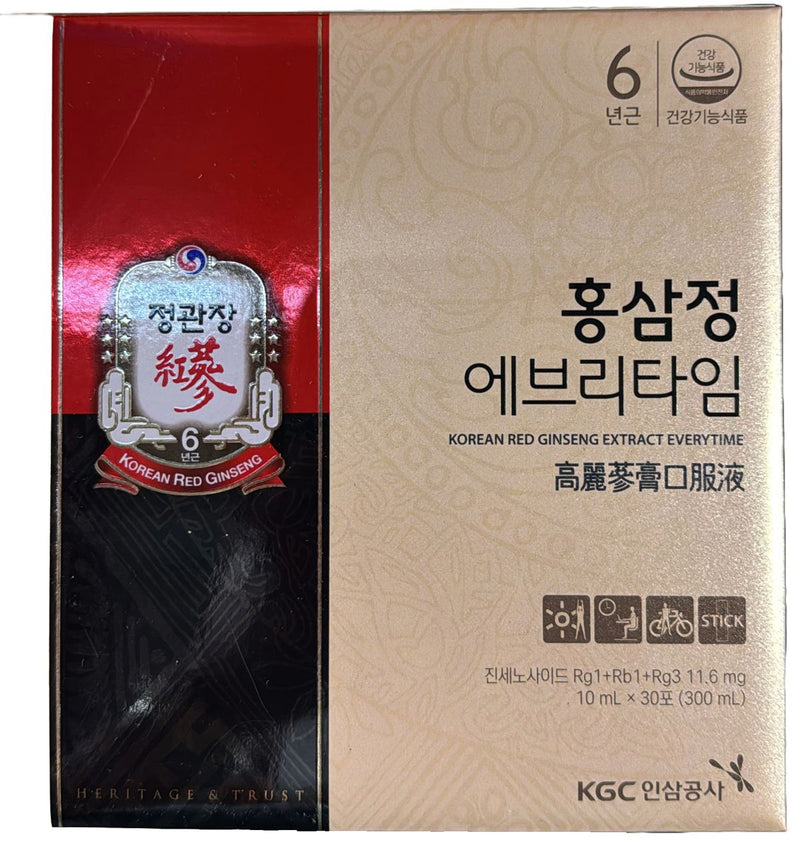 JUNG KWAN JANG KROEAN RED GINSENG EXTRACT EVERYTIME (30%) - 10ML x 30EA EXP: 10/2025 (Parallel Import)