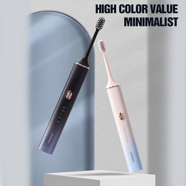 韓國Hyundai 聲波電動牙刷 OC-013 [粉紅色/黑色] IPX7 PBT刷毛 高頻率電機