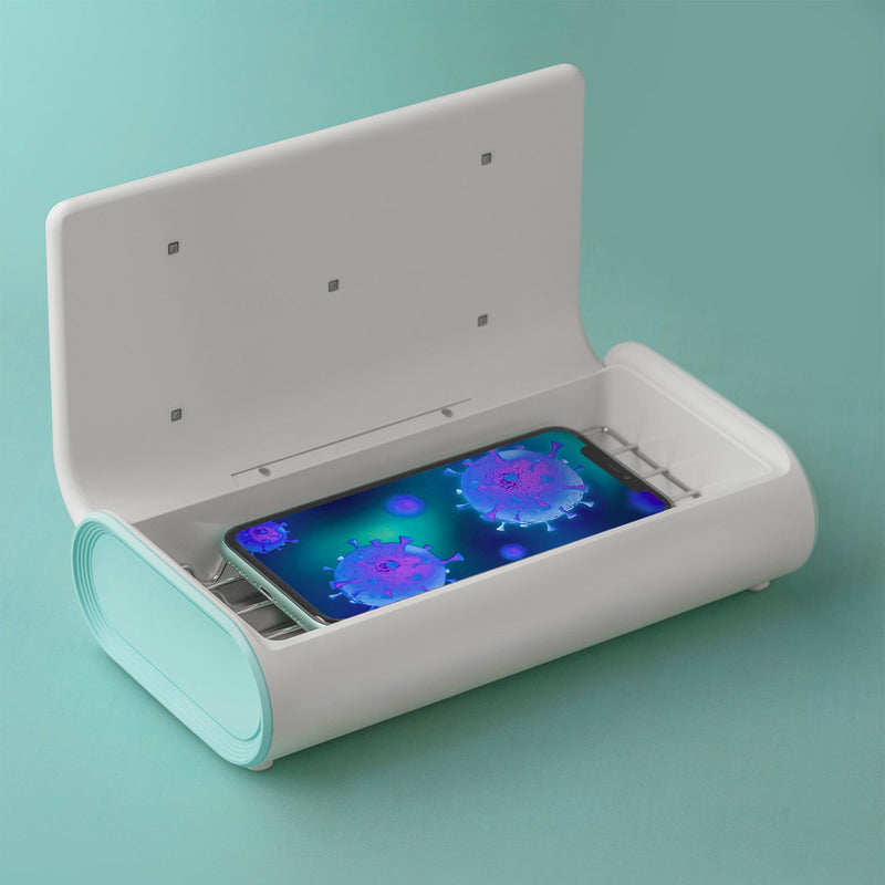 Q.Power UV-BOXX 無線充電 360紫外光深層消毒盒 (白)