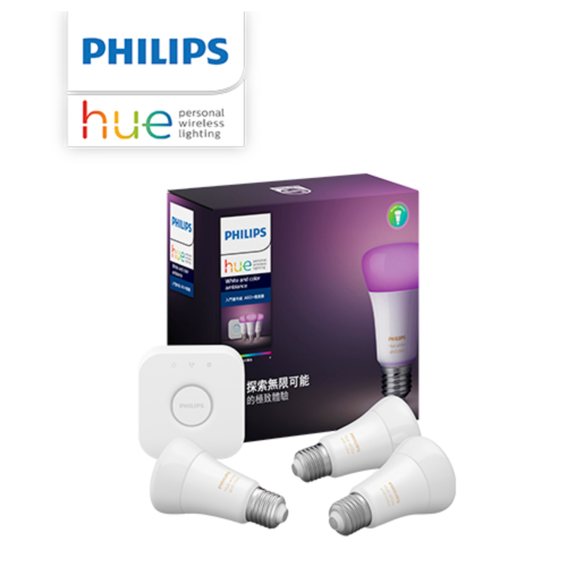 Smart: Philips Hue彩光燈泡入門套裝E27