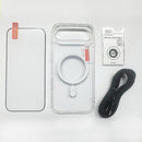 iPhone Air 保護套裝(螢幕保護貼, 鏡頭保護貼, MagSafe手機殼(透明)) 連充電線(1米)