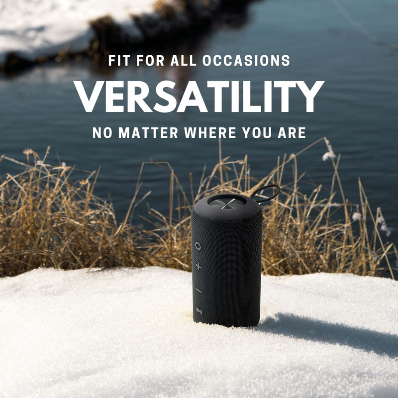Sound Crush - M7 Plus 360 Loud Portable Waterproof Bluetooth Speaker-Misty Black licensed goods 1 year warranty