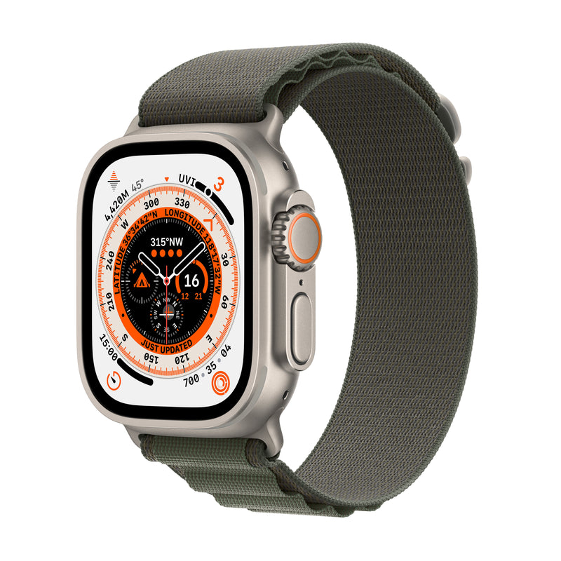 [T] Apple Watch Ultra GPS + Cellular, 49mm Titanium Case with Alpine Loop