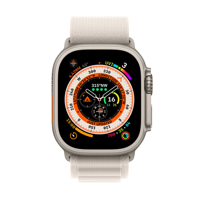 Apple Watch Ultra GPS + Cellular, 49mm Titanium Case with Alpine Loop