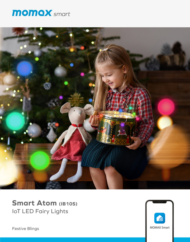 [T] (辦公室領取) Smart D 胡迪 Smart Atom IoT 智能幻彩圓球燈串套裝