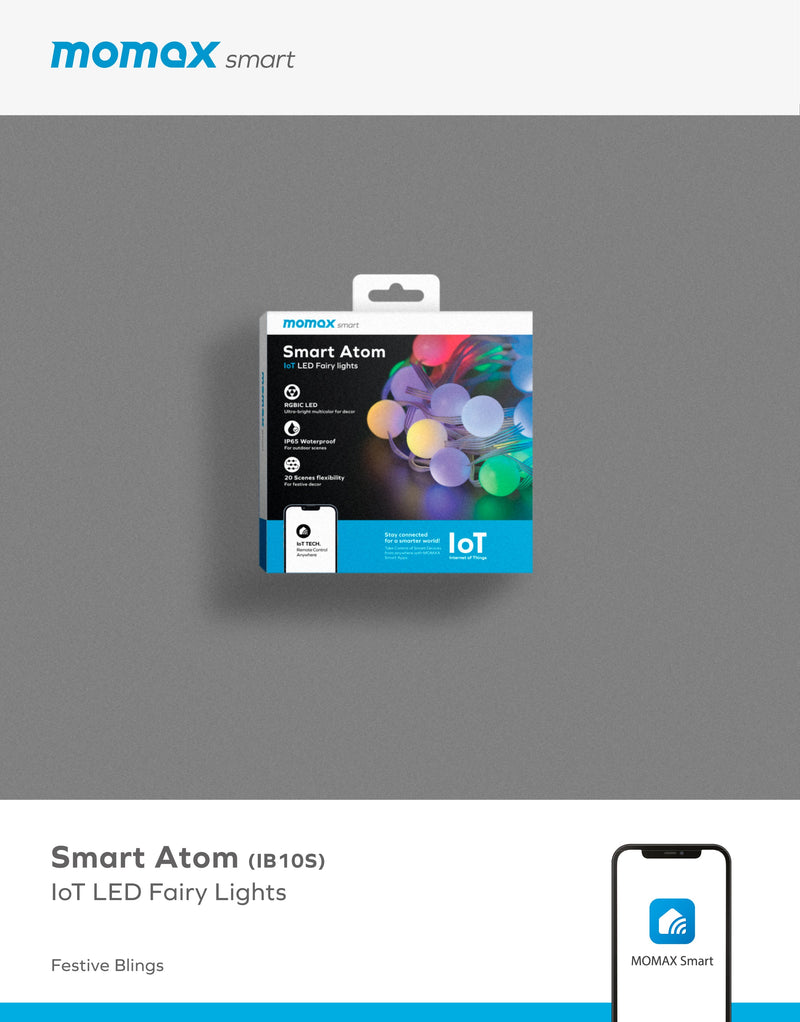 Smart D 胡迪 Smart Atom IoT 智能幻彩圓球燈串套裝